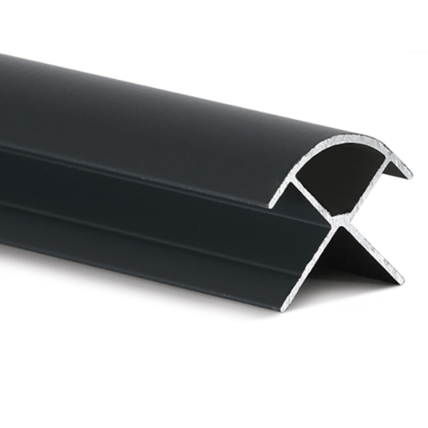 Neptune Aluminium Black Finish 10mm External Corner 2.4m image